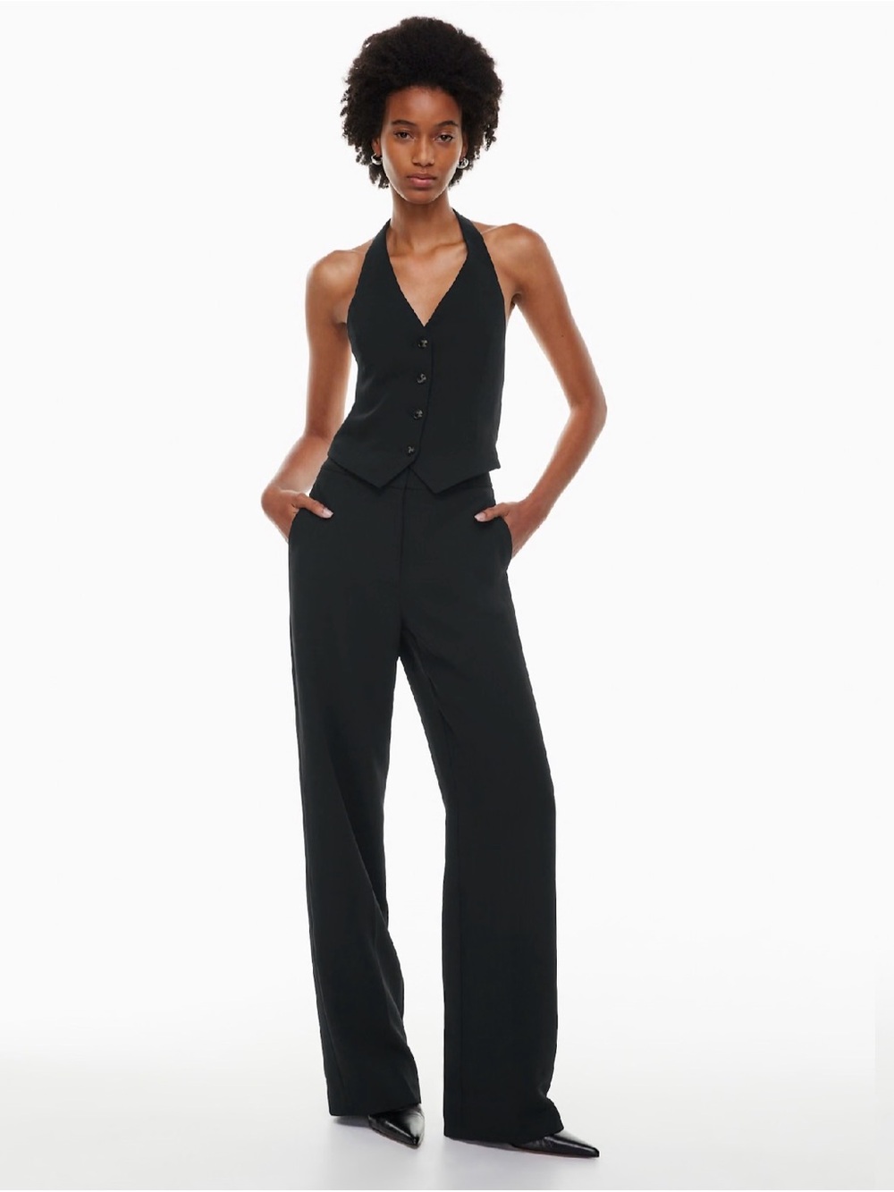 Aritzia Wilfred Alanya Pant High-waisted wide-leg trouser Size 4